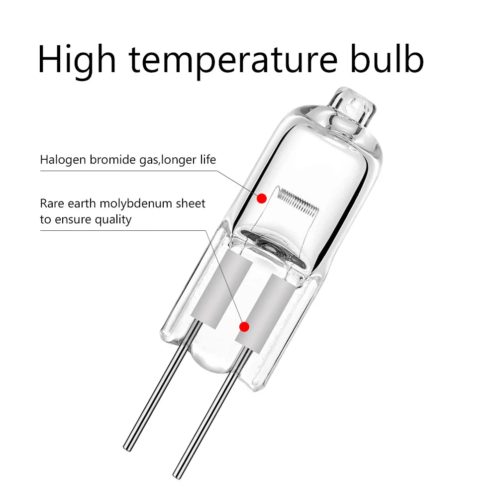 ampoule halogène 20w transparente moderne 12v g4 blanc chaud 2000h