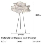 lampe suspendue moderne blanche rose brillante salon chambre