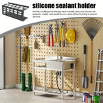 rangements mural acier inoxydable tubes mastic outils atelier industriel perforé fixations murales