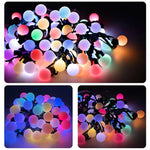 guirlande lumineuse led multicolore 5m 10m boules sphériques moderne bluetooth télécommande adaptateur usb