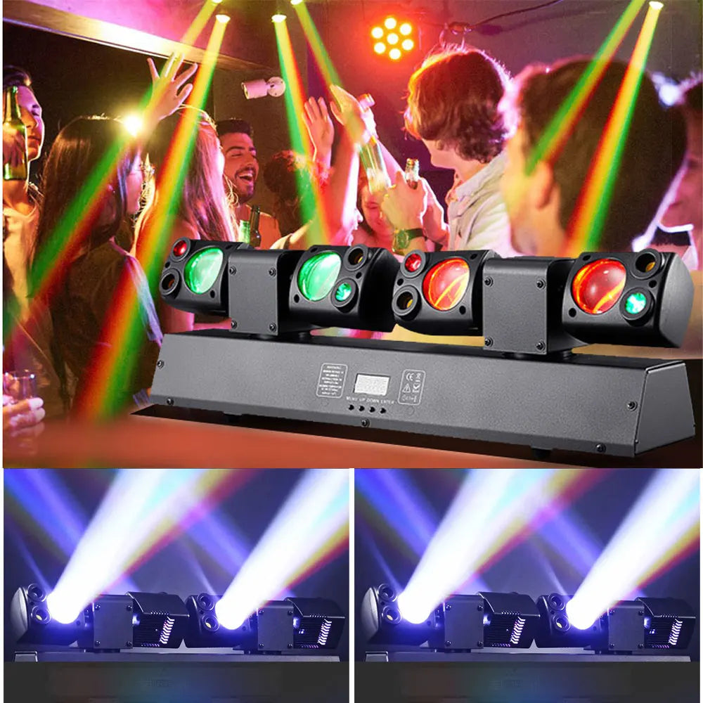lumière led scène dmx noir effet dynamique disco auto flux 2000 82000 watts 80