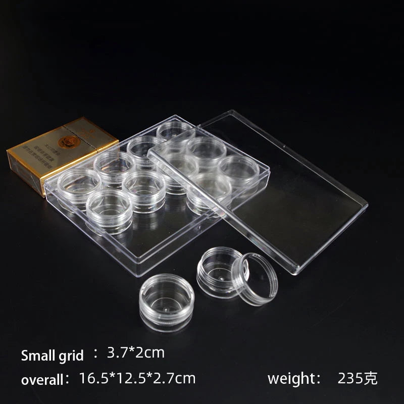 boîtes rangement bijoux transparentes modernes réutilisables pliables compartimentées petites artisanat objets