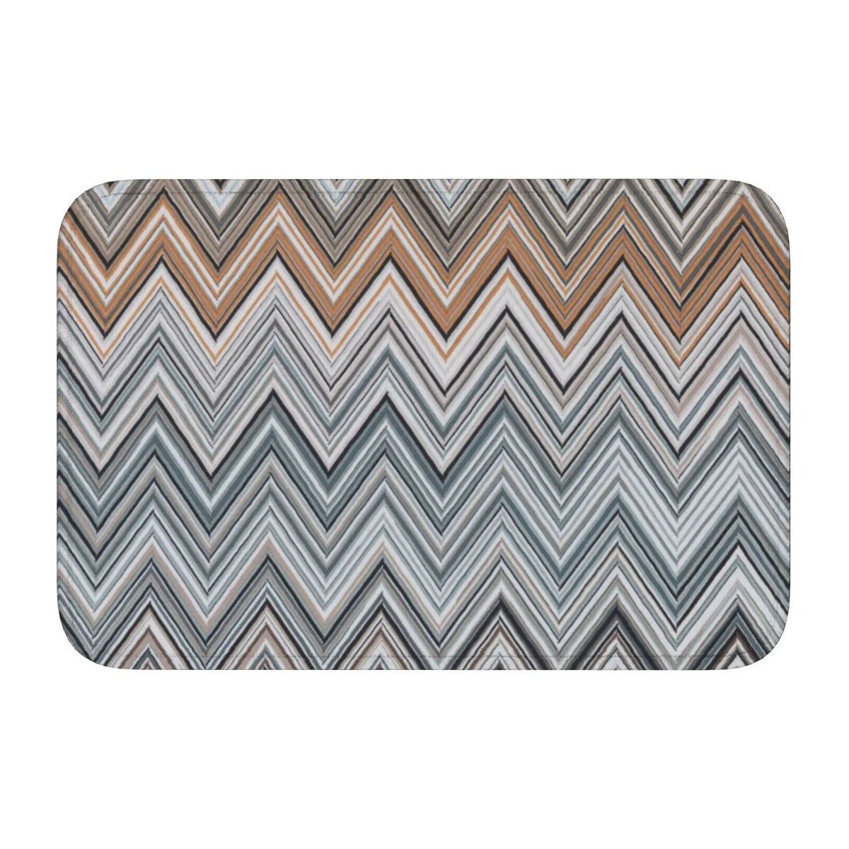 tapis moderne multicolore zigzag antidérapant polyester extérieur intérieur bain chambre