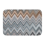 tapis moderne multicolore zigzag antidérapant polyester extérieur intérieur bain chambre