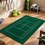 tapis vert bleu tennis moderne salon décoration intérieure extérieur 80x120cm polyester