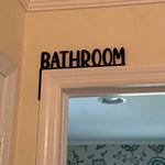 panneau mural moderne minimaliste noir blanc salle bain porte chambre salon décoration accroches clés