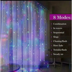 guirlande lumineuse led 3m multicolore décoration noël moderne transparente télécommande adaptateur usb prise murale