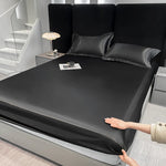 Housse de matelas imperméable satin blanc