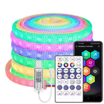 ruban led flexible violet vert orange maille fine ip67 60leds/m smd intelligent 3000 6500k