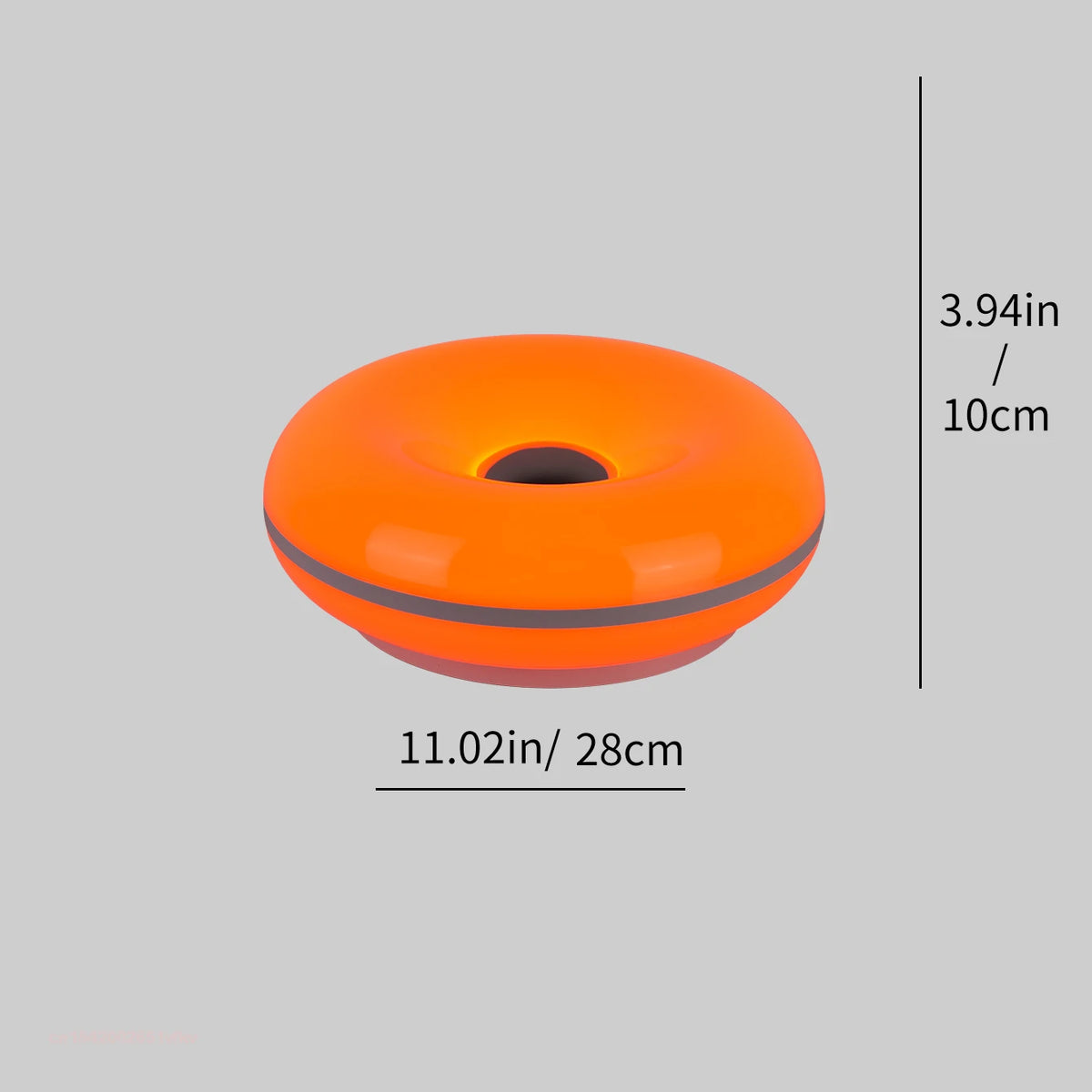 lampe toroïdale led rechargeable usb blanc orange télécommande multifonctionnelle moderne minimaliste ambiance chambre salon