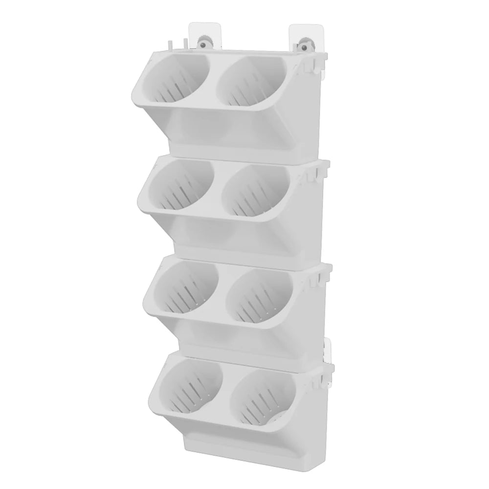 jardinière murale verticale pots suspendus auto arrosage moderne blanc vertclair vertfoncé minimaliste