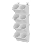 jardinière murale verticale pots suspendus auto arrosage moderne blanc vertclair vertfoncé minimaliste