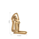 statues yoga pose or moderne minimaliste collection noël décoration intérieure gift brillant