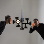 suspension lumineuse moderne ampoules led noir bronze câbles suspension pièces décoratives chambre salon étudehôtel