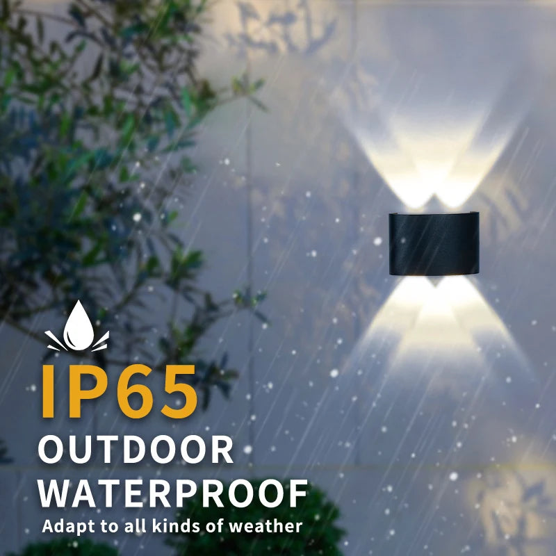 lampes murales led modernes noires 2w 4w blanc chaud froid éclairage intérieur extérieur ip65