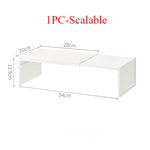 étagères modulaires blancs clips multifonctionnelles rangement cuisine vaisselle épices minimalistes