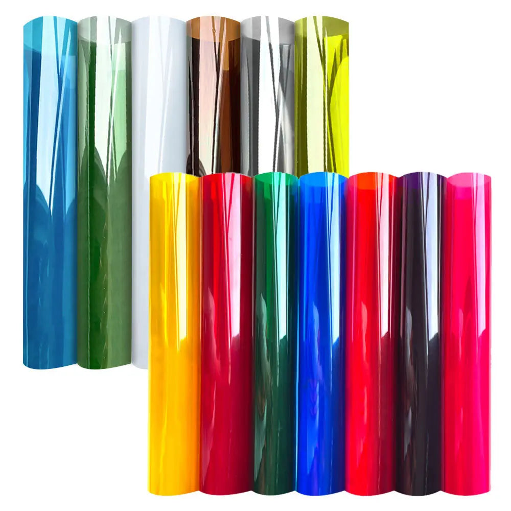 films verre décoratifs adhésifs modernes couleur bleue verte jaune translucides pack guide utilisation