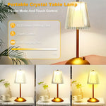 Lampe de chevet tactile LED noire avec gradation