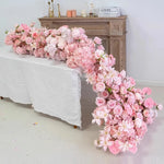 décoration florale guirlande rose romantique élégante mariage anniversaire baby showerintérieur