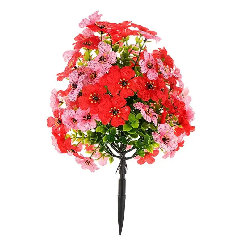 décoration intérieure moderne bouquet artificiel violet rose rouge jaune fleurs polyester piquet simple
