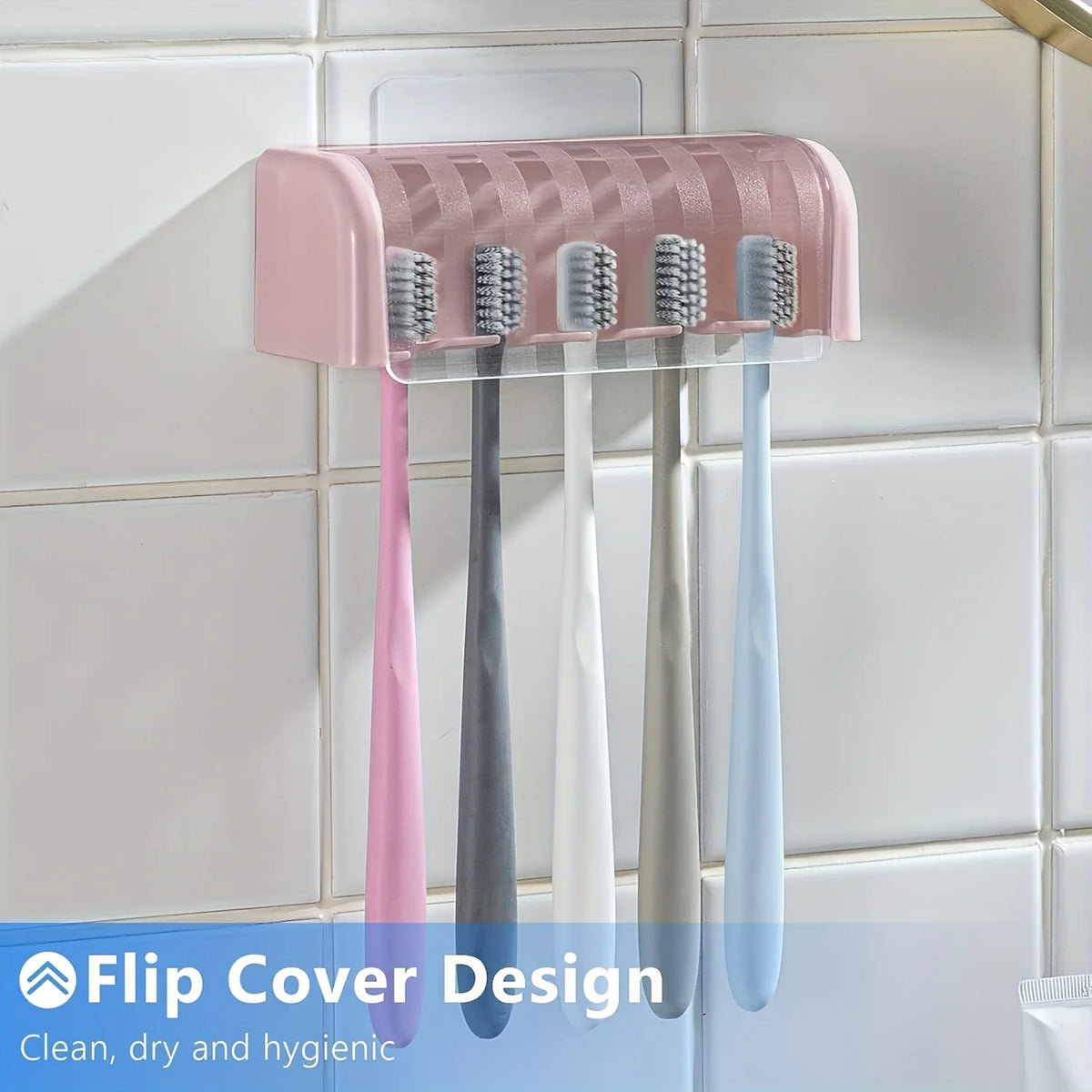 porte brosse dents adhésif moderne blanc rose gris bleu clair texture lisse pratique