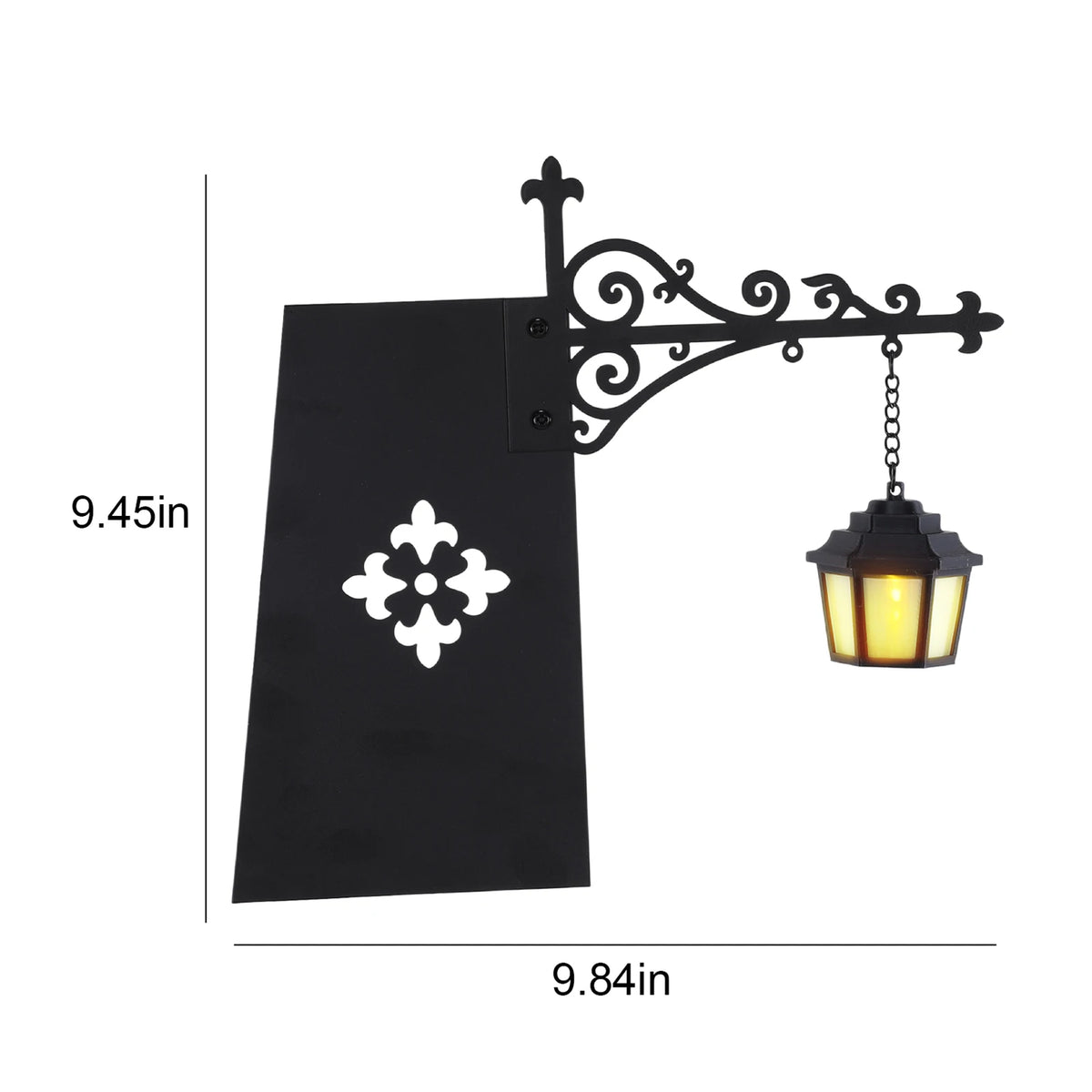 lampe bibliothèque vintage lampe suspendue chaîne motifs floraux noir décoratif chambre étude