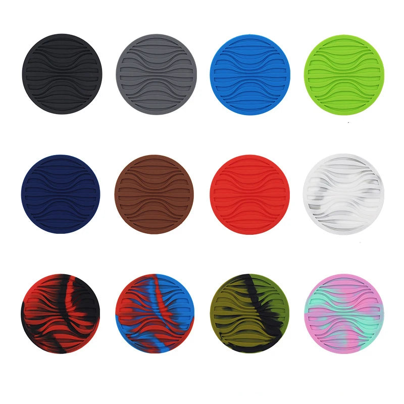 protector pad silicone moderne rayures bleu gris vert noir respectueux environnement 10cm