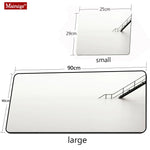 tapis souris blanc escalier brouillard moderne non glissant 90cm 40cm gaming