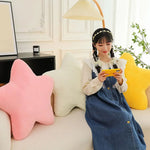 coussin étoile jaune rose coton fibre anti décubitus moderne douillet cuisine lit