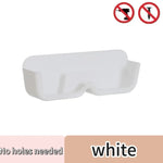 porte lunettes mural adhésif transparent blanc gris moderne rangement anti pression chevet soleil