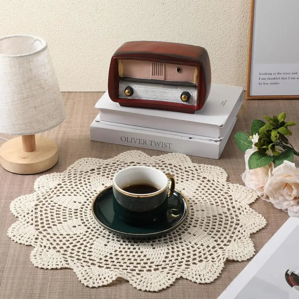 serviettes table polyester fleuris traditionnelles 40cm beige clair réutilisables pâques fête