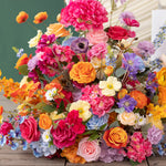 bouquets fleurs artificielles multicolores mariage anniversaire décoration extérieure moderne élégante variété