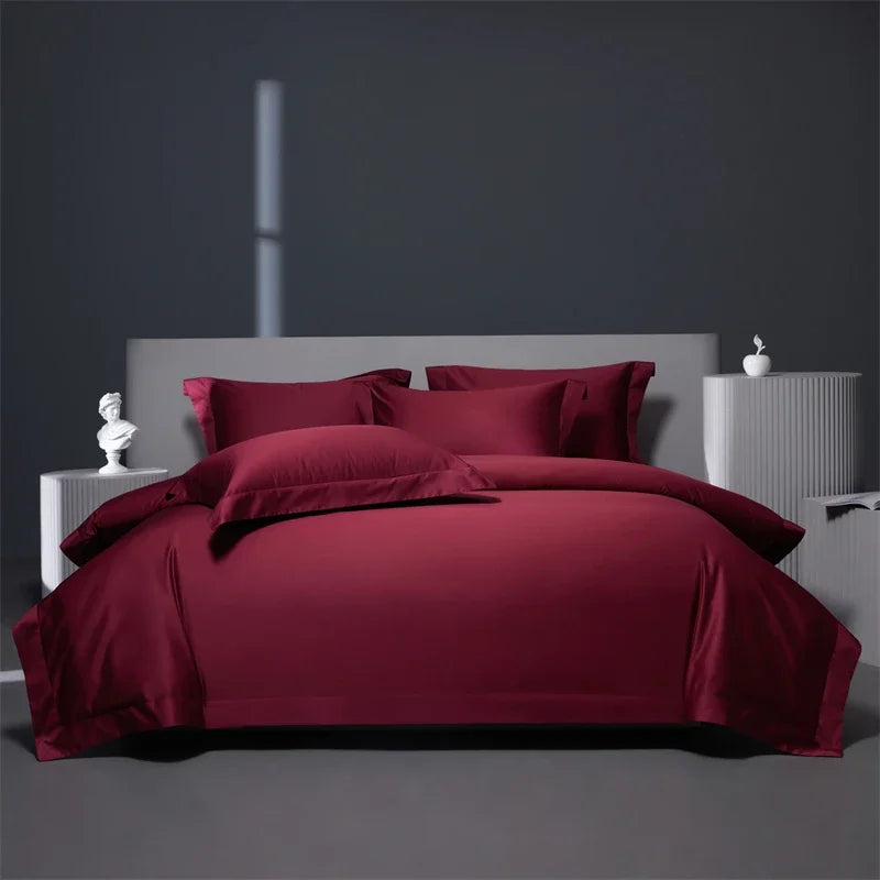 Détail tissage jacquard parure bordeaux Ombre Interieur