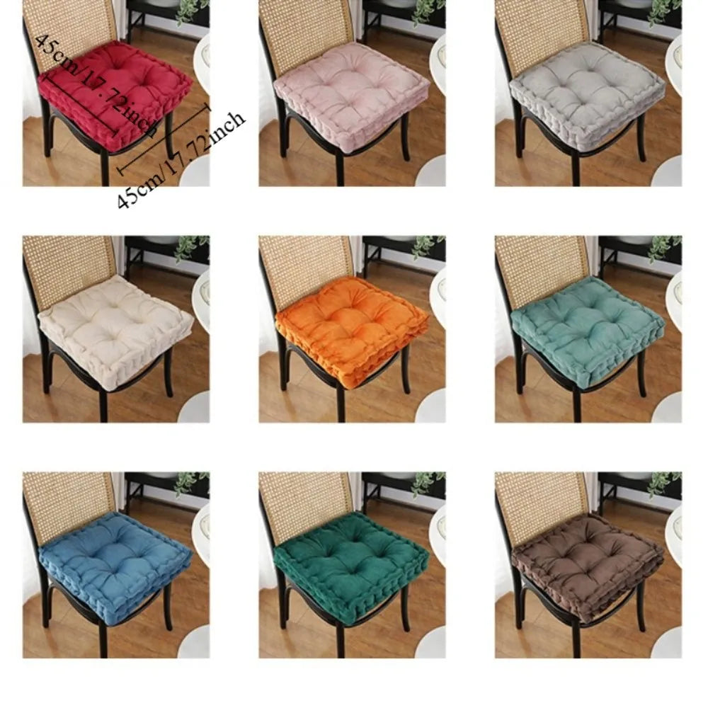 coussin carré velours doux antidérapant imperméable beige bleu vert orange modernes