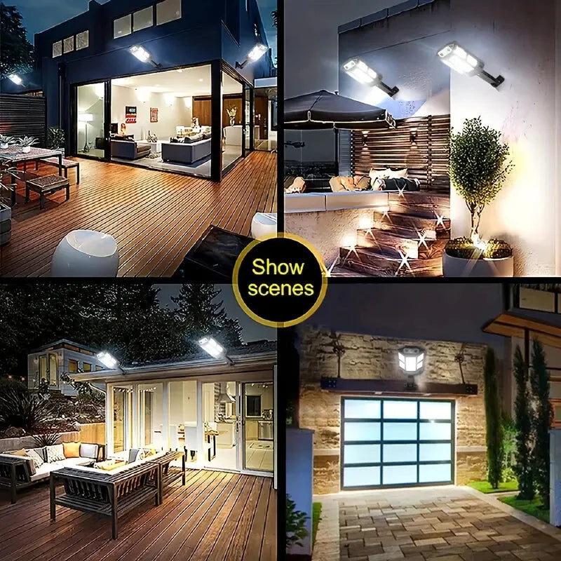 lumière solaire noire ip65 led moderne télécommande mur extérieur 12v