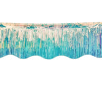 rideau festif iridescent bleu vert argent moderne mariage anniversaire ondulé 300cm 380cm
