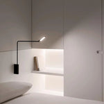 lampe murale moderne noir lisse fixée interrupteur tactile led base