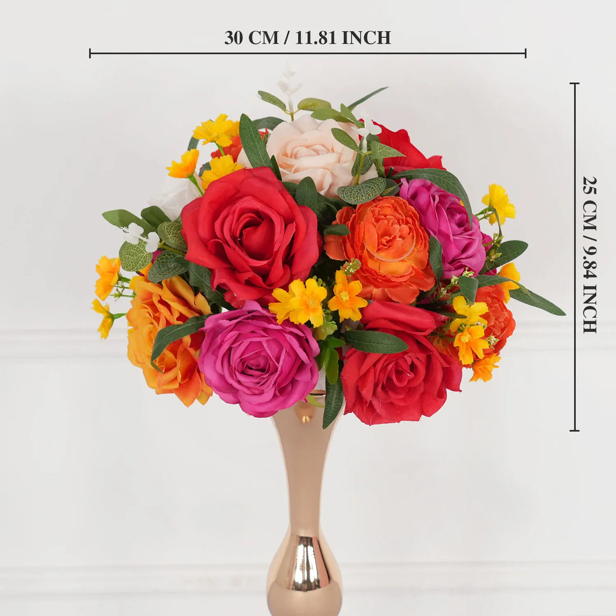 guirlande florale artificielle rose orange moderne mariage décoration extérieure festive 200cm 30cm