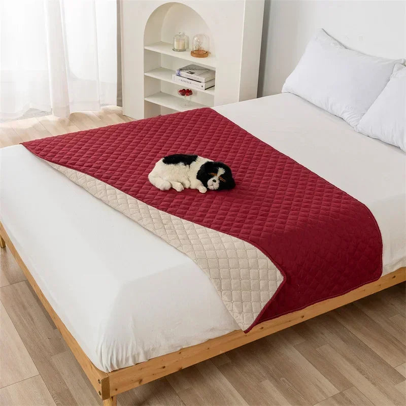 couvre lit anti poussière imperméable matelassé gris moderne grande taille
