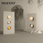 lampe murale moderne blanc orange gris éclairage quotidien led verre fixée mur