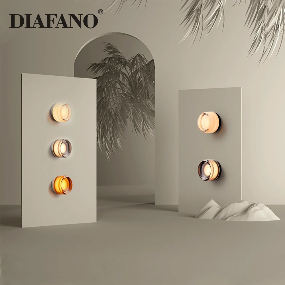 lampe murale moderne blanc orange gris éclairage quotidien led verre fixée mur
