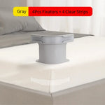 fixateurs draps adhésifs réutilisables blanc gris modernes bandes adhésives chambre lit