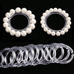 Présentoir de bracelets en perles acrylique transparent vu de face