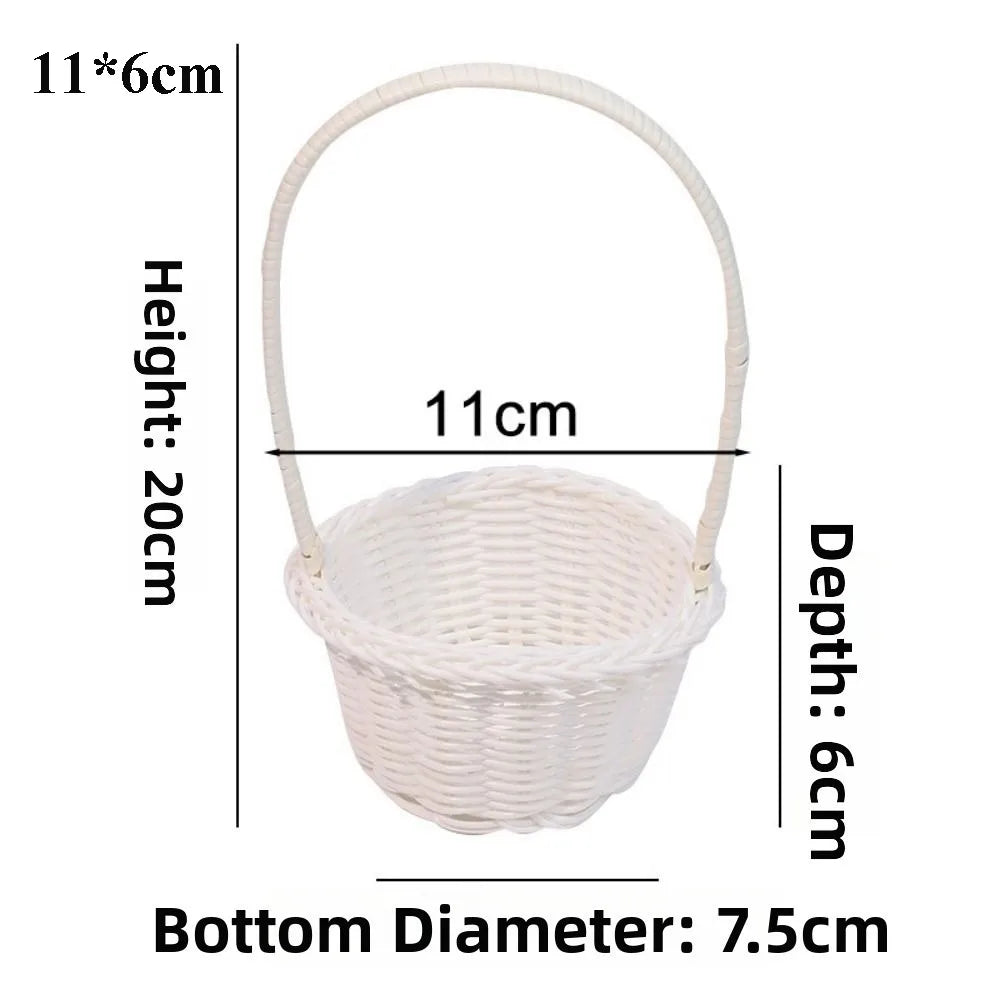 panier tressé rotin réutilisable couleur beige blanc vert rose traditionnel respectueux environnement poignée