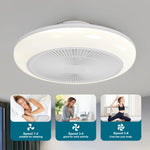 ventilateur blanc moderne grille ventilation fixations télécommande lumineux flux 2000 82000 volts simple