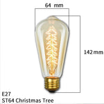 ampoule led filament rétro vintage globe transparent spirale dorée culotte e27 salon