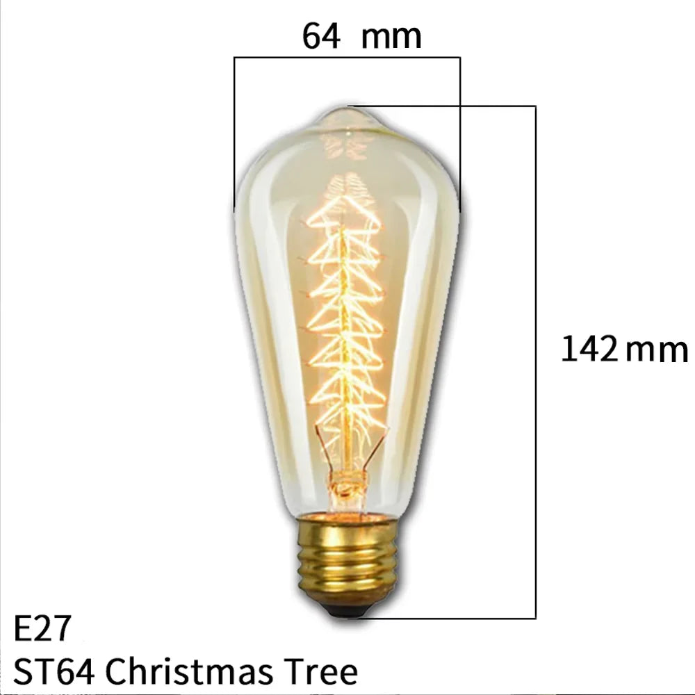 ampoule led filament rétro vintage globe transparent spirale dorée culotte e27 salon