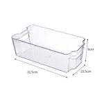 boîtes rangement transparentes moderne poignées crèmes gels lotions fridge organizer