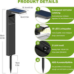 lampe solaire led jardin extérieur noir moderne modes lumineux piquet facileABS
