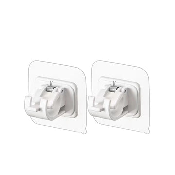 crochets suspension clips fixation tige douche blanc moderne utilisation multiple salle bain cuisine